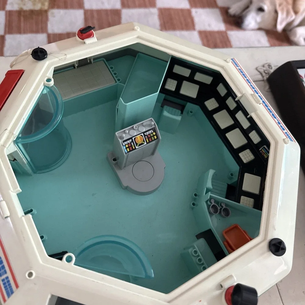 Playmobil 3536 ~ Space Station Astronauts Stun Guns Play Set Vintage Sputnik 80s